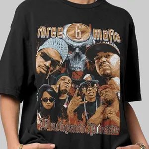 Vintage Live By Yo Rep T-Shirt - Three 6 Mafia Live By Yo Rep Album Shirts - Hip hop Band Shirt
