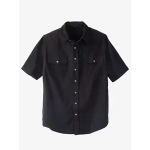 Boulder Creek Short Sleeve Denim and Twill Shirt - Relaxed Fit, Button Front, Available in Durable Cotton Twill or Denim, Casual Style - Classic