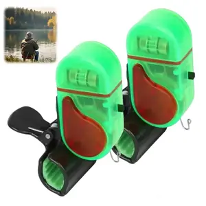 2 PCS/4 PCS Fishing Bite Alarm with LED Light, 2025 New Sensitive Smart Electronic Fishing Bells for Rods, Fish Bite Alarm Sound Alert Bell, Clip-On Electronic Fishing Alarms Bite Alarms for Fishing outdoorfun