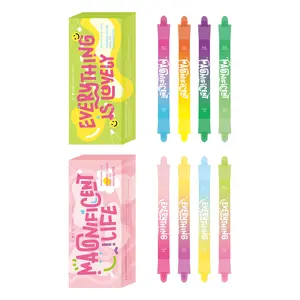 EpenGo Dual Tip Colored Highlighters Assorted Colors 4-Pack Chisel and Bullet Tips Bible Markers No Bleed Through Highlighters for Bibles That Do Not Bleed