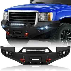 【EYOUHZ】Pickup Replacement Front Winch Bumpers for 2011-2014 GMC Sierra 2500 3500 HD with 5 x LED Lights