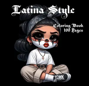 Latina Style: 100 Page Adult Coloring Book