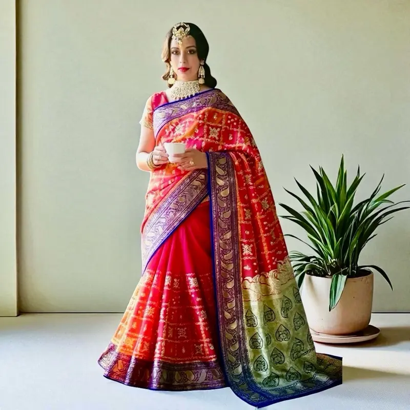 Wedding Dresses Saree Traditional Silk Saree Bridal wear  Womenswear
