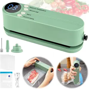 Portable Vacuum Sealer Machine – USB Rechargeable, 3-Mode Heat Seal, Food Saver Bags for Kitchen & Outdoor Use