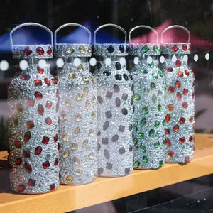 Carry Diamond Tumbler 500ML 304 Stainless Steel | 8 - 12H Heat/Cold Retention | Back - to - Schoo| Gift for All | TikTok Trend Drinkware Flasks