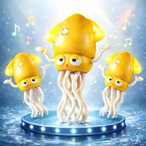 Dancing Squid Toy for Kids Fun Wiggles Early Development Toy for Toddlers Adorable Soft Colorful Design Encourages Motor Development Ideal for Babies 0-12 Months