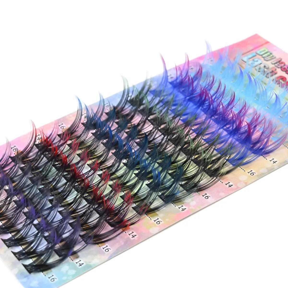 Mixed Color Individual False Eyelashes, Volumized False Eyelashes, 1 Box Natural Look Eyelash Extensions, Self Grafting Curling Fake Eyelashes for Women, Makeup, Cosmetic Lash Extensions, Diy Volume Eyelashes, Diy Eyelash Extensions