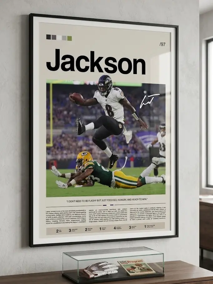 Lamar Jackson Baltimore Ravens Poster