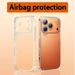 Airbag protection clear high-quality phone case,Phone Accessories for iPhone17 air 16 15 14 13 12 11 Pro Max Plus Protection Protector,Decorative Phone Protector Cover,exquisite Casing,high-end feeling Drop Defense Perfect Fit
