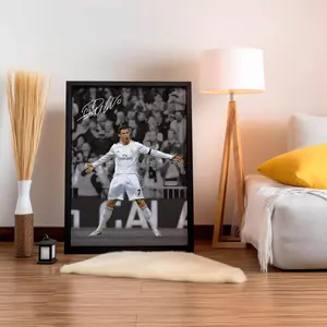 [SALE UP TO 41%] Cristiano Ronaldo Poster - Soccer Legend Wall Art, CR7 Athlete Decor, Football Room Poster, Gift for Fans, Collector Edition Artwork