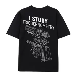 I Study Triggernometry T-Shirt, Funny Gun Shirt for Men, 2nd Amendment Gift, Tactical Firearm Tee, Pro Gun Rights Shirt, Military Humor Gift