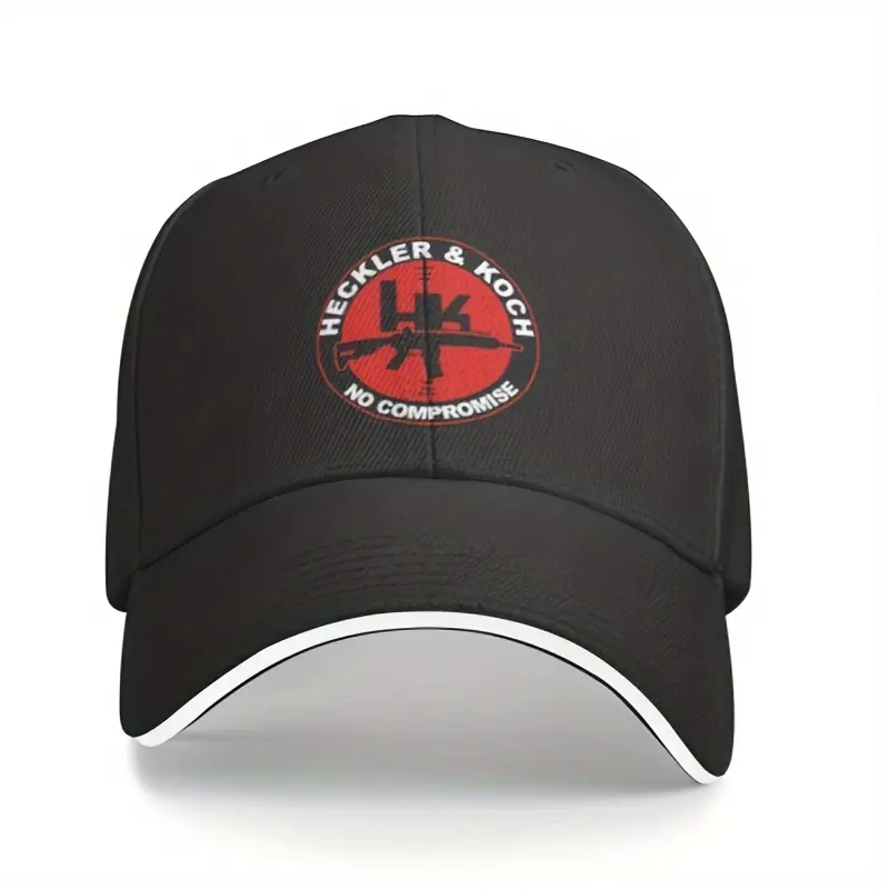 Heckler & Koch baseball cap-vintage style, lightweight polyester sun hat for outdoor activities & Fishing