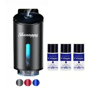 Shonoppy Rechargeable Car Air Freshener Diffuser - 3*10ml Natural Perfume Essential Oil,Adjustable Concentration Scent