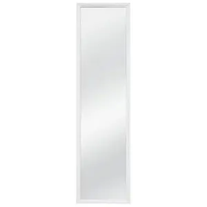 Mainstays 13" x 49" White Over the Door Mirror