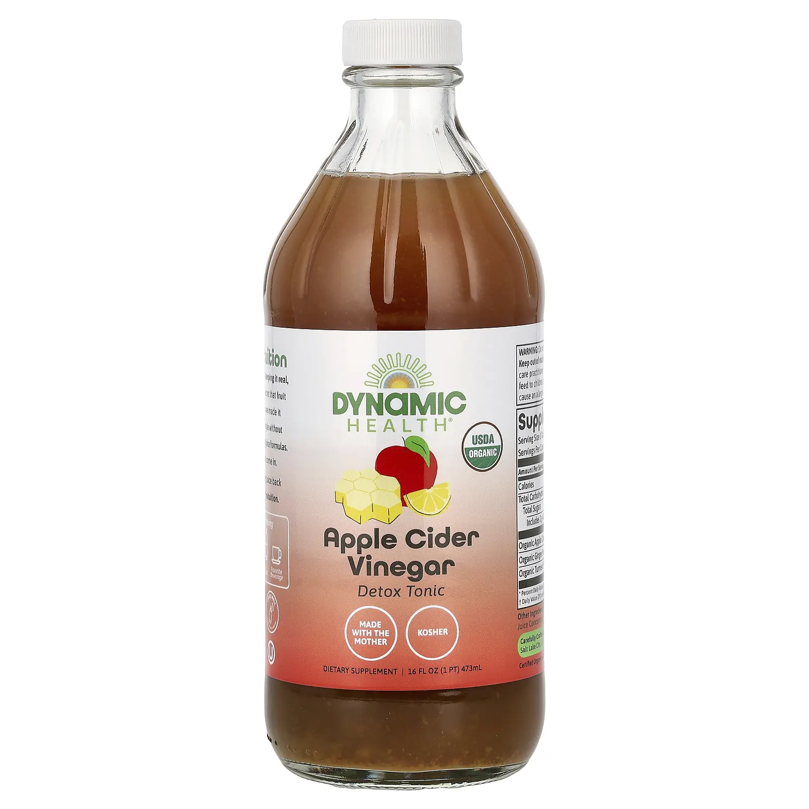 Dynamic Health Apple Cider Vinegar Detox Tonic, 16 fl oz (473 ml)