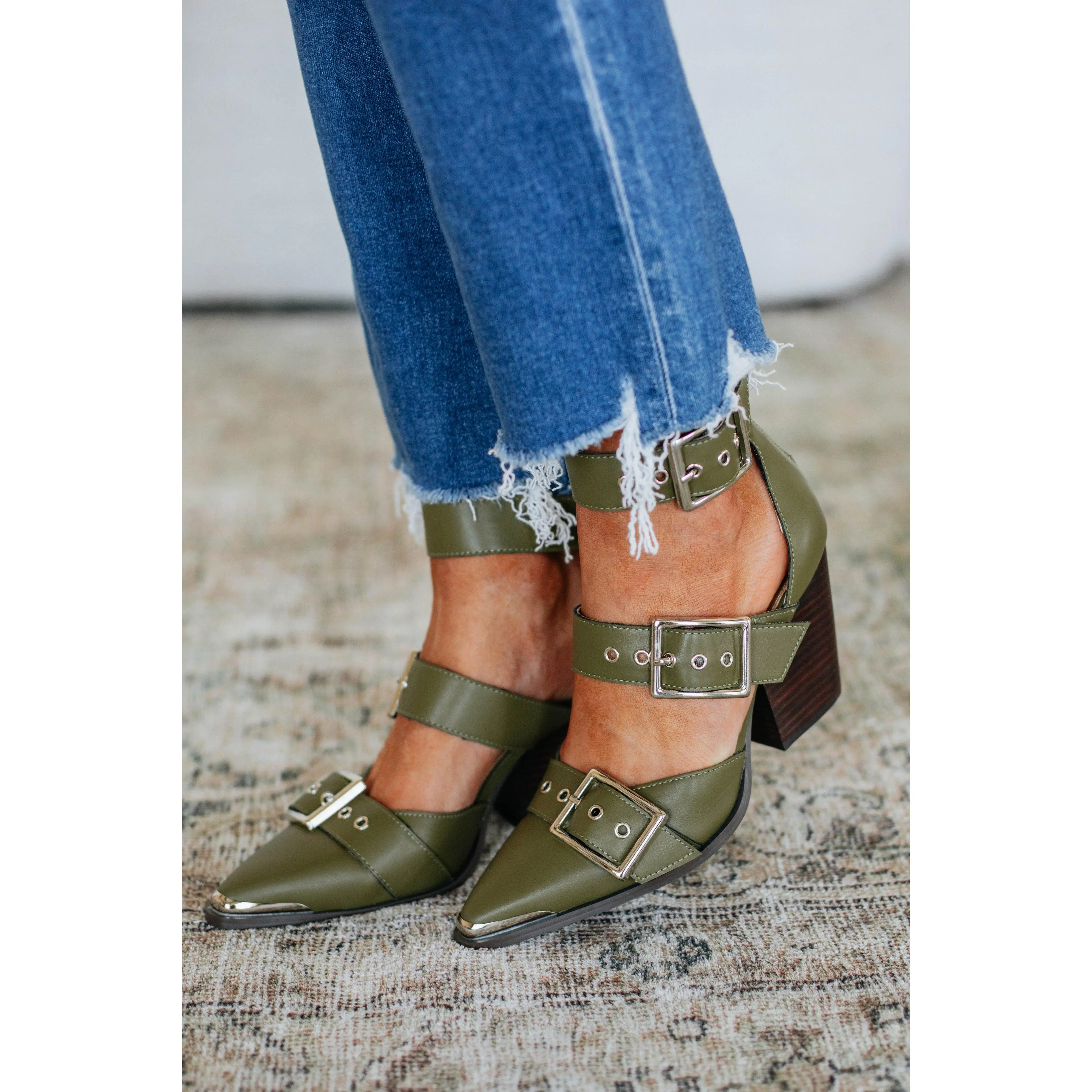 Proving My Point Heels - Olive