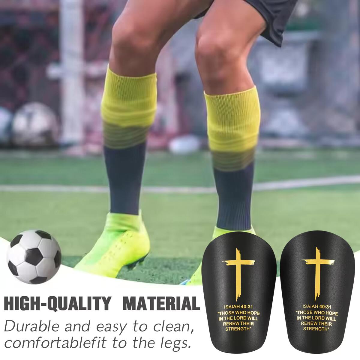 High-Quality Soccer Accessories: PU Mini Shin Guards. This set includes both shin guards and thermal protective gear, offering critical protection against injury.