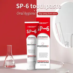 Veecent SP-6 Toothpaste Probiotic Oral Care for Enamel Repair & Long Lasting Fresh Breath 4.90z Brightening Probiotics