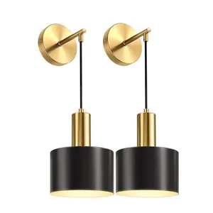 Battery Powered Wall Mounted Lamp, Wireless Charging Wall Lamp with Adjustable Light Bulb & Remote Control, Atmosphere Lighting, Modern Mood Lighting, Suitable for Bedroom, Living Room, Corridor