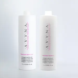 AVYNA Ialuronico Repair Set - Shampoo & Conditioner Large 33.81 Oz - Hydrating & Lightweight Formula with Hyaluronic Acid for Damaged Hair Care