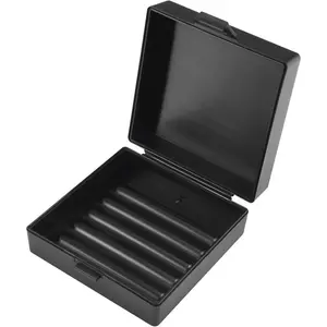 Square Soap Dishes Holder for Shower Travel Soap Container with Lid Lightweight Waterproof Soap Box for Dr. Squatch Men's Soap Bar for Traveling Toiletry Gym Bathroom (Black)