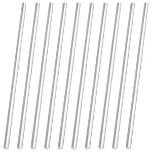 3/8" Diameter 6061 Aluminum Round Rod 13" Long T6511 Extruded 0.375" Diameter (3/8x13inch, 10)