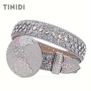 y2k bb belts Astronomy Rhinestone Belt | Galaxy Buckle on Vegan Leather c in turones bostan te modern  belt goth  belt vintage style pu leather belt