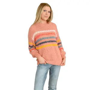 Color Me Cute Fuzzy Knit Pullover