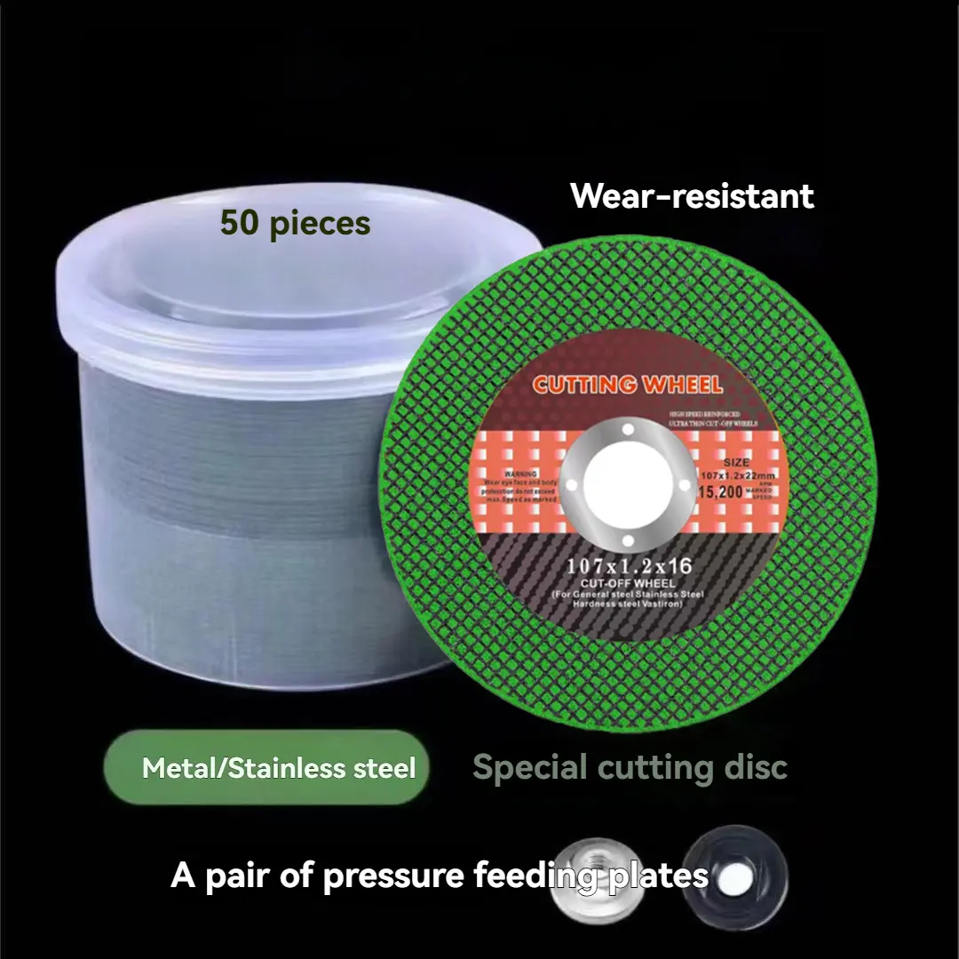 Ultra-Thin Resin DIY Cutting Discs, 50 Pieces, 107x1.2x16mm, Wheel Mechanism Angle Grinder Blades for Metal & Stainless Steel, Multitools & Accessories, Wheel Mechanism Multitools & Accessories