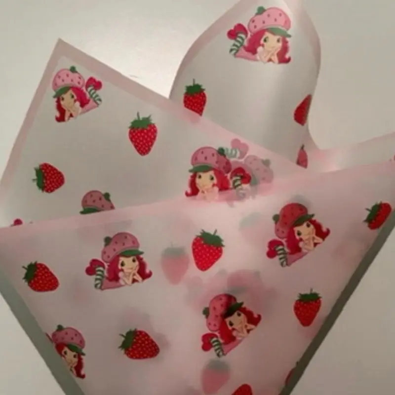 20 sheets Strawberry shortcake wrapping paper