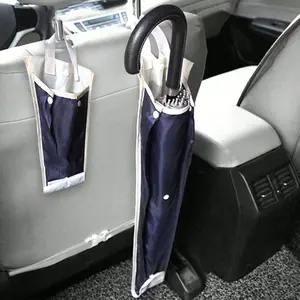 1 universal car seat back umbrella holder, Car backseat organizer, made of waterproof polyamide, with an oval storage bag design for easy car organization, a car accessory convenient and easy to install, ideal for rainy days and daily commuting