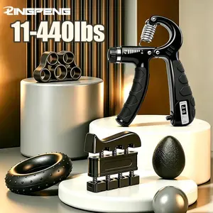 100/200Kg Adjustable Heavy Hand Gripper Fitness Hand Exerciser Grip Wrist Training Finger Gripper Hand Strengthener For Patient