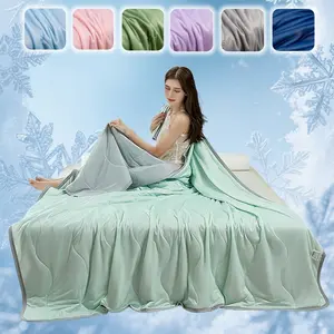 Pure Color Summer Quilt New Design Skin-Friendly Soft Comfortable Air Conditioning Blanket Suitable for Sofa Towel Sofa Throw Cover
