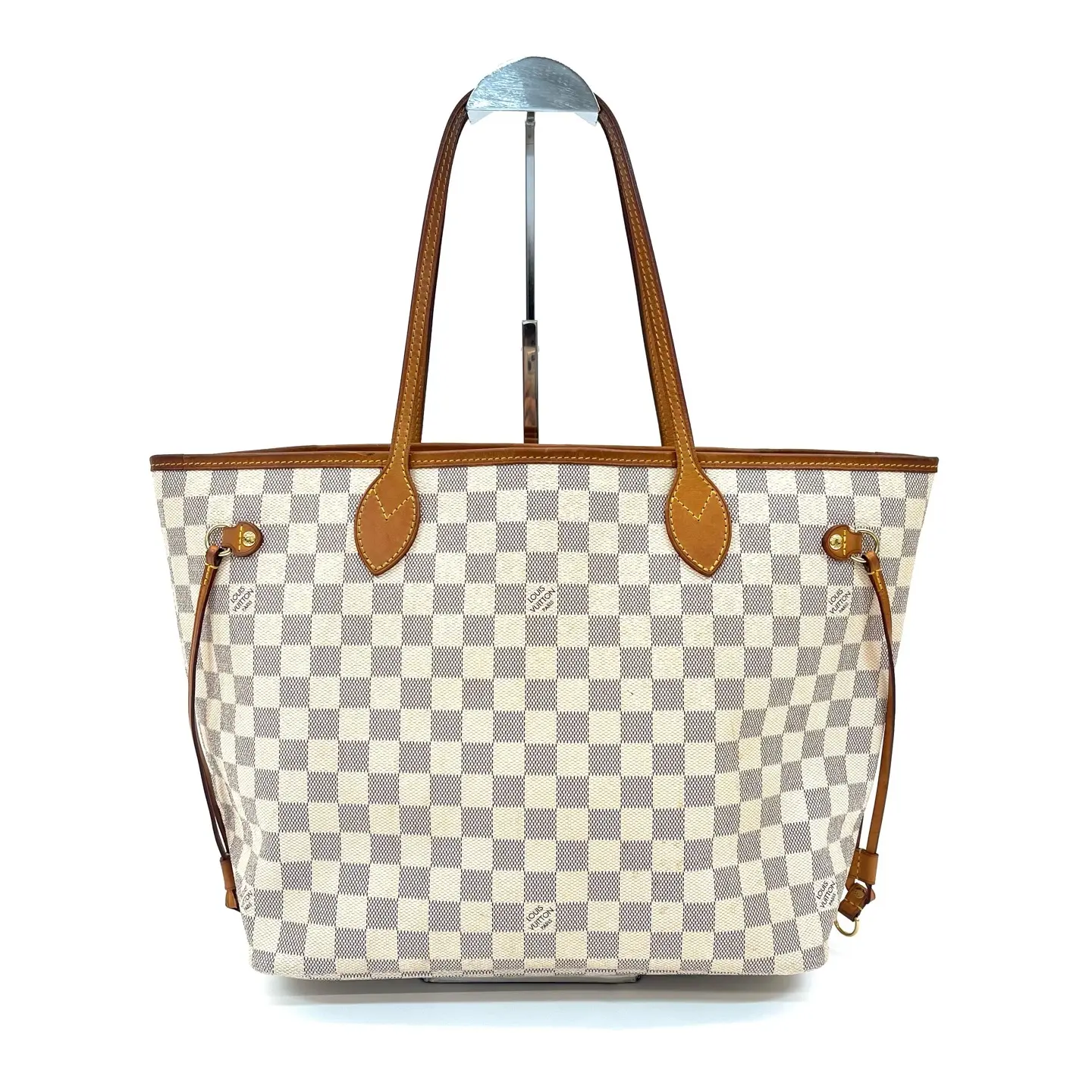 Pre-owned Louis Vuitton Neverfull MM Damier Canvas, No Pouch, Base Length 31cm N25340578