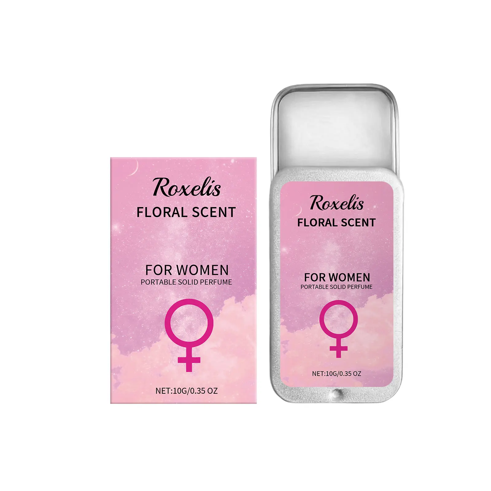 Women's floral & Solid Fragrance Balm, Long-Lasting Fresh Eau de Toilette, Portable Beauty Personal Care Product