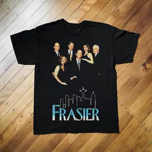 [Sale Up To 40%] FRASIER BLACK PROMO T-SHIRT, COTTON MADE IN USA