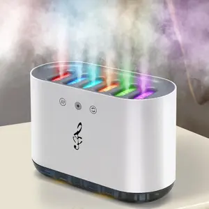 Smart Sound-Controlled Aroma Diffuser, Scent Humidifier, And USB Music Rhythm Humidifier – 7-Color Ambient Light, Multi-Mode Mist Aromatherapy Lamp For Home, Bedroom, And Office, USB Powered Humidifier