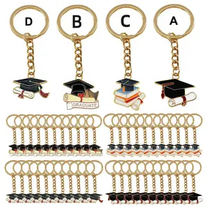 Graduation Cap Keychain, Metal Material, Graduation Accessories, Perfect for Graduation Gifts, Backpack, Phone, Car Decoration, Gift for Classmates and Teachers, Keychain For Bags