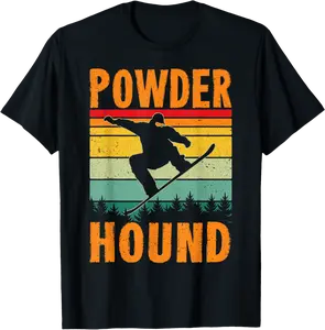 Snowboarding - Powder Hound T-Shirt - Albertjasso Shop 43B0DJRNZ2RQ