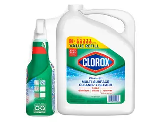 Clorox Clean-Up All-Purpose Cleaner & Bleach Original Spray with Refill Value Pack Multi-Surface Disinfectant Cleaner