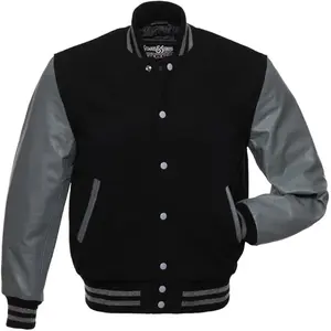 Stewart & Strauss Wool and Vinyl (Faux Leather) Varsity Jackets
