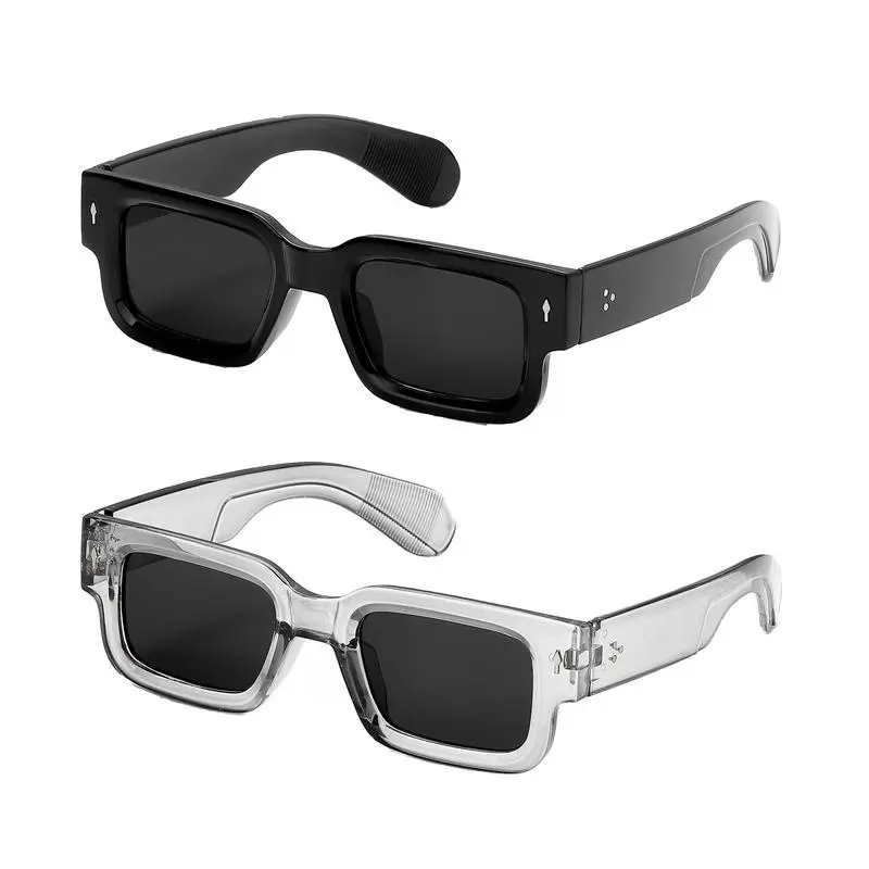 Stylish UV400 Protection Sunglasses for Women, Men's Sunglasses, Chunky Square Frame Black Shades (Sports & Outdoor Cycling Glasses), Stylish Sunglasses