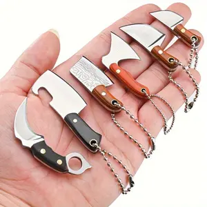 Portable Stainless Steel  Set with Sheath - EDC Chef , Bottle Opener- Lightweight Pocket Boning, perfect  outdoor fishing. An ideal   Christmas, Halloween, and birthdays great  survival  tactical tool utility men small legal knife gift for