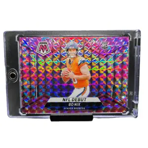 Panini 2024 Mosaic Bo Nix NFL Debut Moasic Pink Camo Prizm RC 271 Broncos, Actual Card Pictured, Ships in One-Touch Magnetic Card Holder
