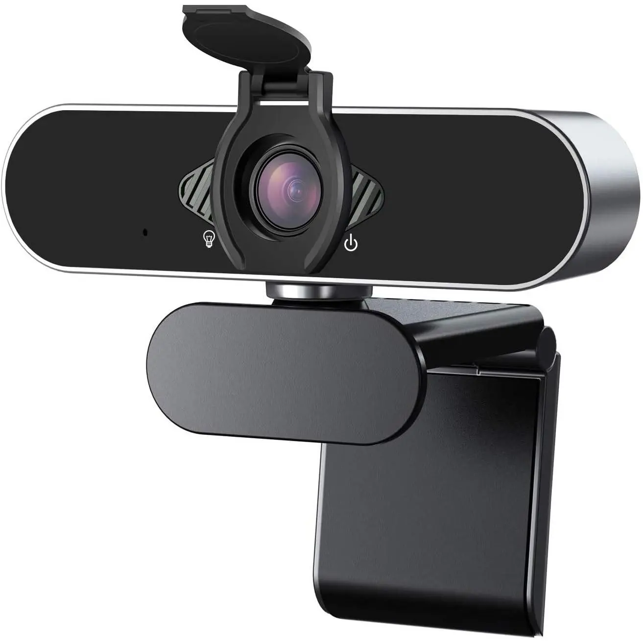 Webcam 1080P HD with Microphone &  Cover, USB Web Cam with Live Streaming HD Video for , PC, Computer and Laptop, Wide Angle Lens 1080P Web Camera with 360 Degree Flexible Mount