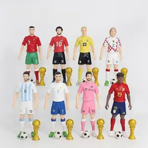 2026 World Cup Mascot Figure, Soccer Star Messi Mbappe Ronaldo Figurine Model, Collectible Sports Memorabilia, Perfect Gift for Fans