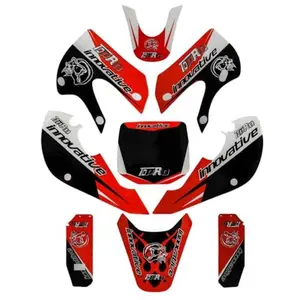 Dirt Pit Bike Plastic Fairing Graphics Kit Decal Sticker for KLX 110 KX 65 Suzuki DRZ 110 RM65 KX65 Offroad Motorcycle Scooter Pocket Rocket Monkey Trail Bike