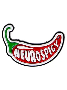 Neurospicy CuteRed Pepper Enamel Brooch Pin Badge Clip, Zinc Alloy Cartoon Design, Unisex Fashion Jewelry Accessory, Party Gift