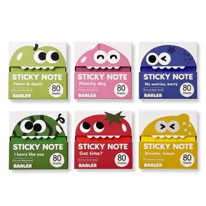Transparent Self-Dispense Pull-Out Sticky Notes (12 Boxes Per Set, 6 Colors, 80 Sheets Per Pad, 960 Total) - Strong Adhesion, No Residue, 50 Reuses Per Sheet, Task Tracking, Office/Study Use