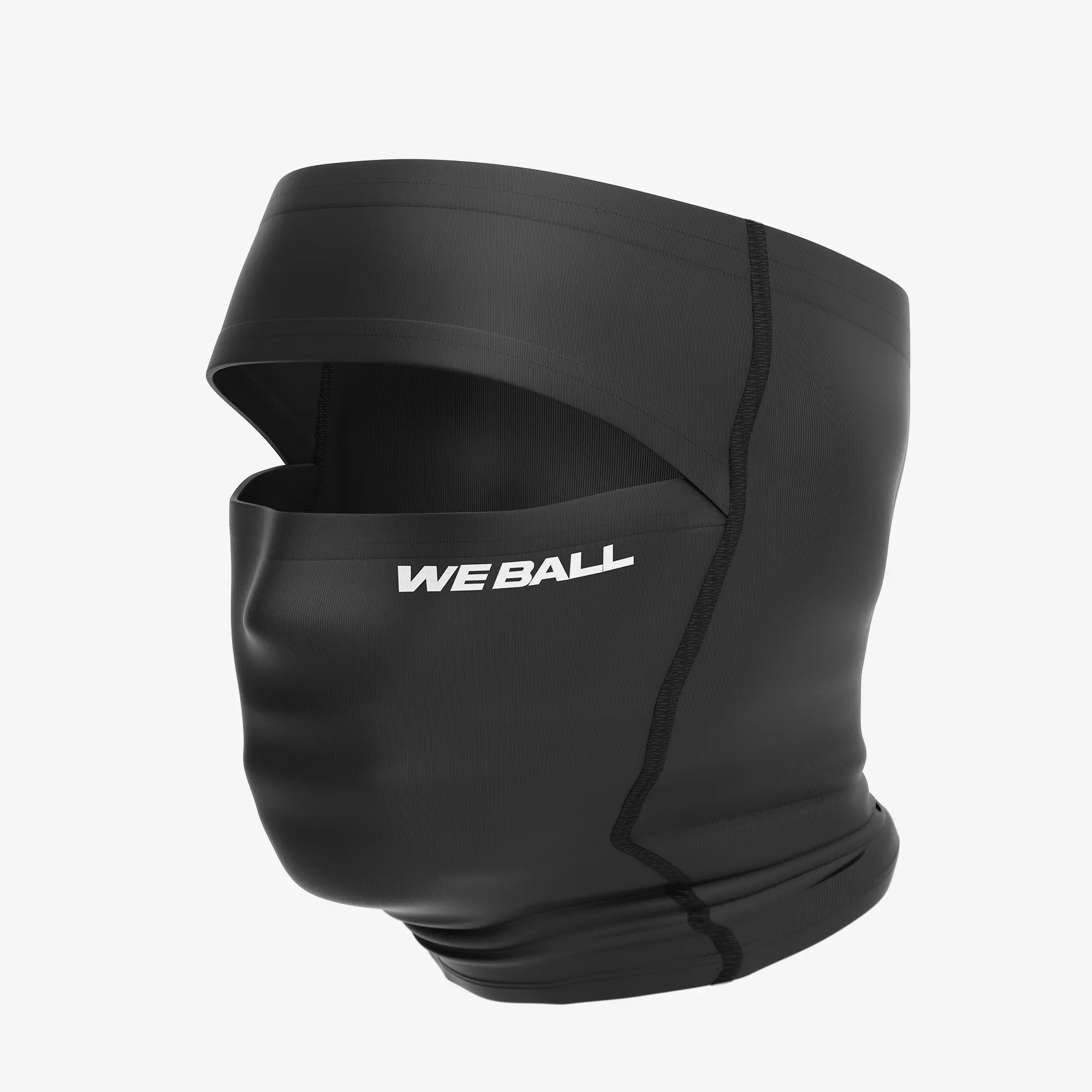 We Ball Sports Compression Top-Off Ski Mask, Balaclava (White) Thermal, Windproof Face Mask